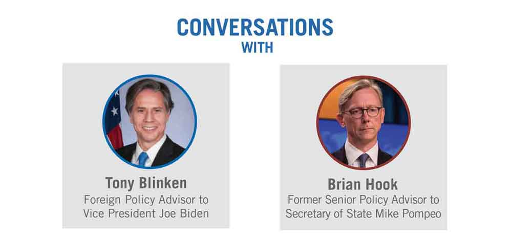 Conversations with Tony Blinken and Brian Hook