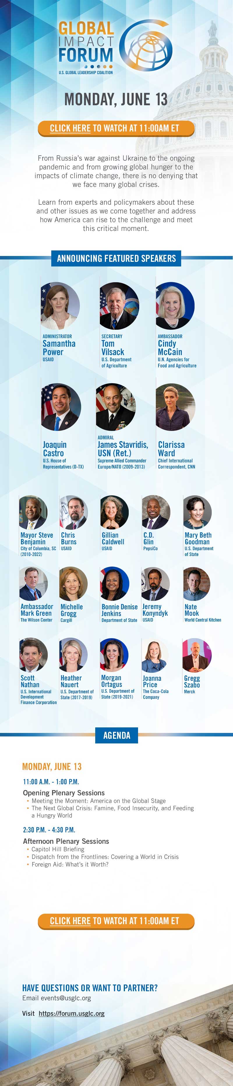 Click to join USGLC's Global Impact Forum!