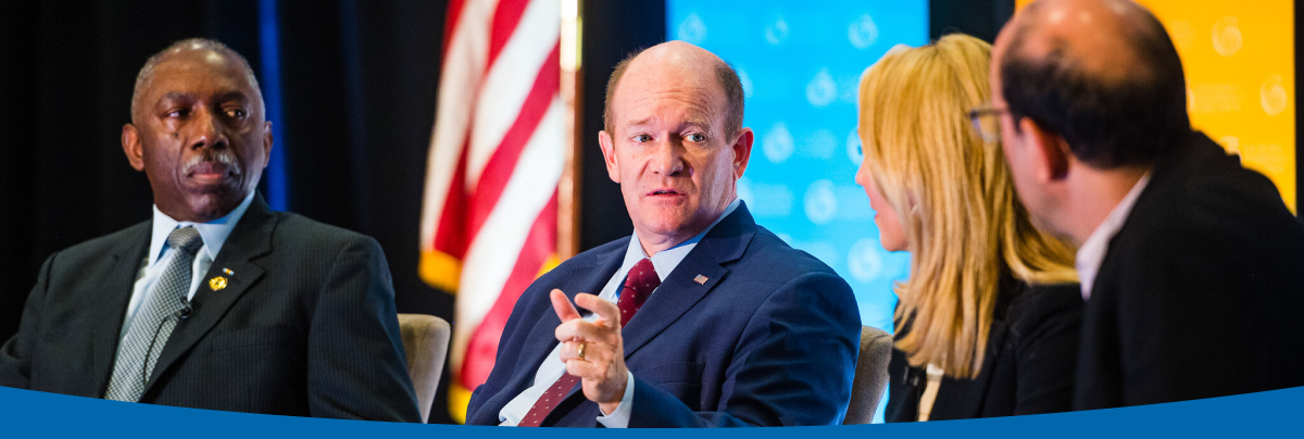 Senator Chris Coons Speaking at the Mid-Atlantic Summit